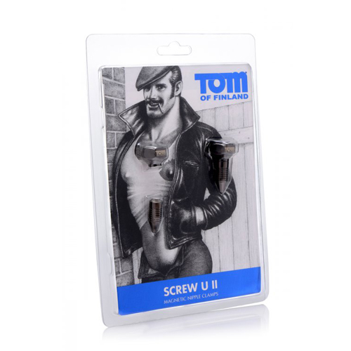 XRbrands Tom of Finland - Bros Pins Magnetic Nipple Clamps - TF6792 - View 2
